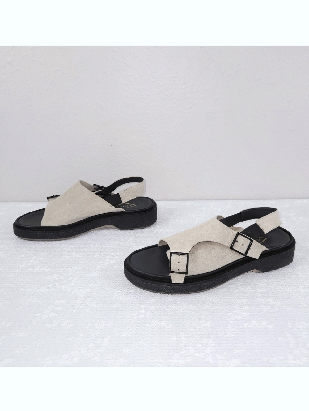 ADIEV Paris Slingback Sandals Monk Strap Platform Flats US 7.5